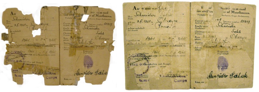 Holocaust Identification Card, c/o Graphic Conservation Co.